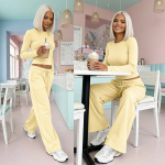 Komplet masełkowy Soft Touch pastelowy żóły