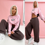 Komplet dresowy Duo mocca-puder