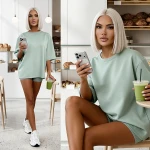 Komplet oversize masełko Tulum pistacja