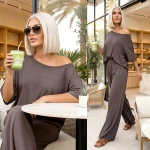 Komplet z 95% wiskozy Bari mocca
