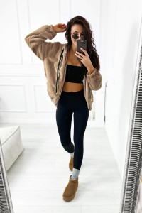 futerko damskie mocca