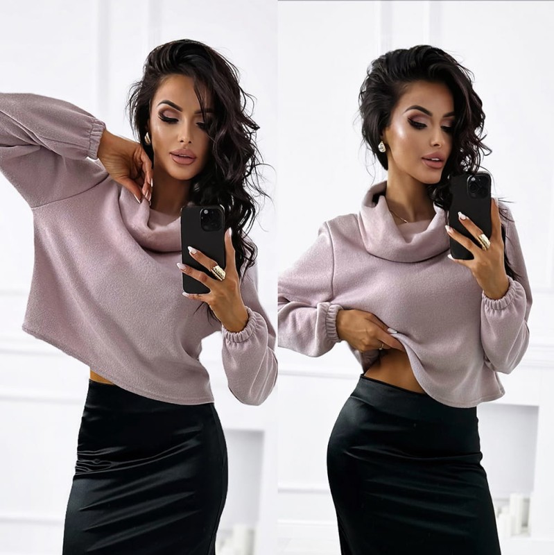 sweter lawendowy