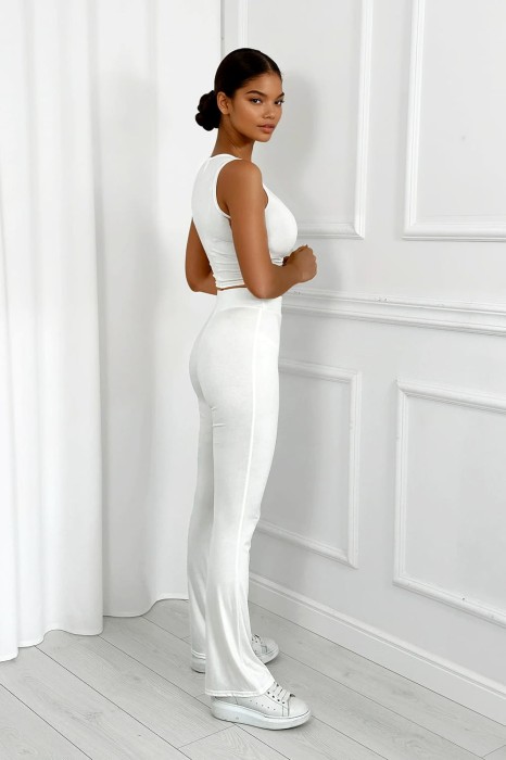 komplet biały z wiskozy