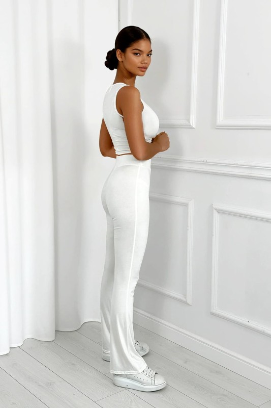 komplet biały z wiskozy