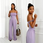 Komplet z wiskozy top i spodnie Sicilia lily