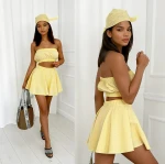 Komplet 3-częściowy bawełniany Coconut butter yellow