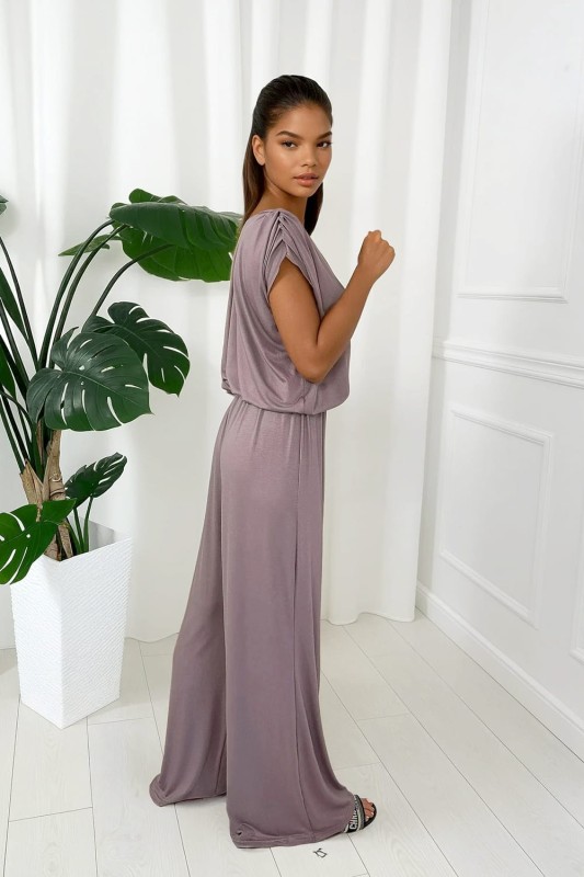 komplet z wiskozy mocca