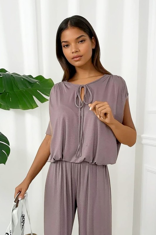 komplet z wiskozy mocca