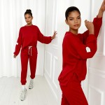 Komplet z masełka Verona czerwony