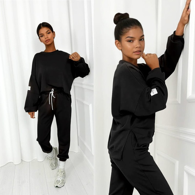 czarny dres z masełka