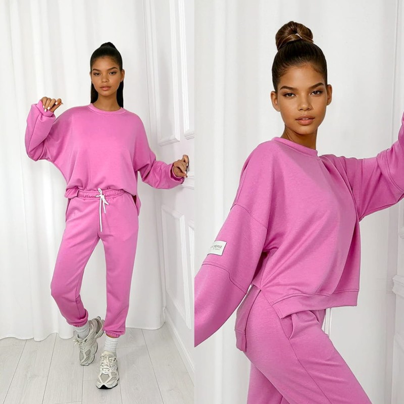 różowy dres z masełka