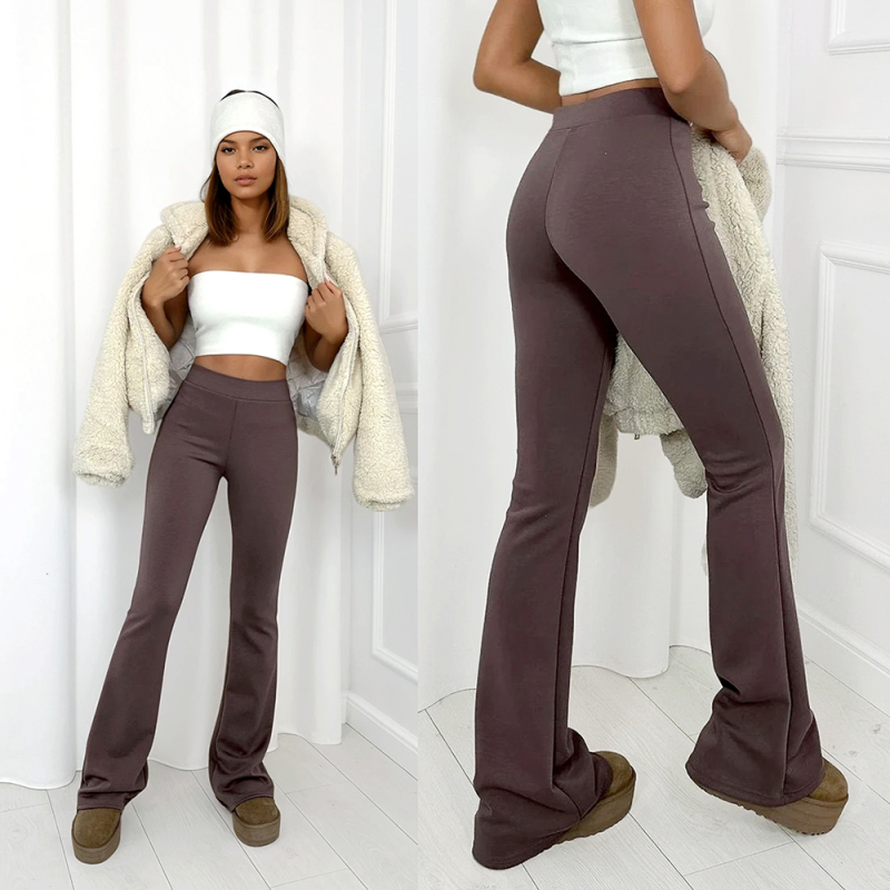 legginsy flare dzwony damskie