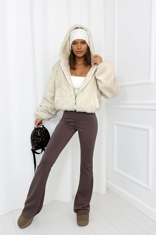legginsy flare dzwony damskie