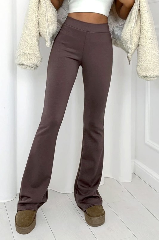 legginsy flare dzwony damskie