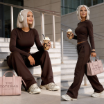 Komplet masełkowy Soft Touch czekoladowy