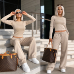 Komplet masełkowy Soft Touch latte